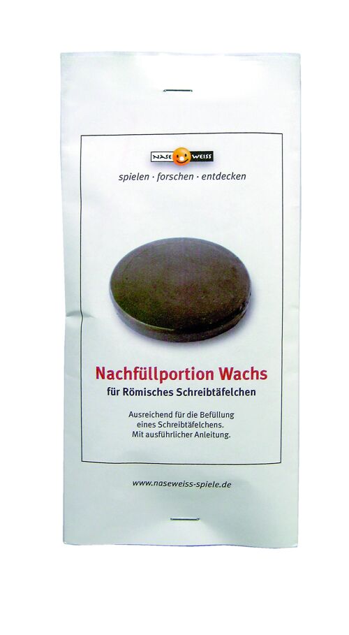 Nachfüllportion Wachs für Römisches Schreibtäfelchen