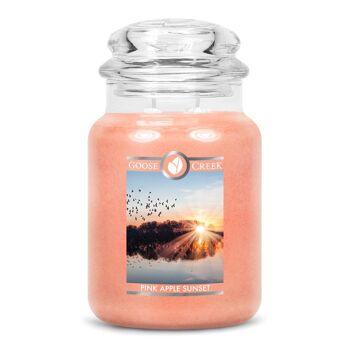 Goose Creek Candle® Coucher de soleil pomme rose grand 1