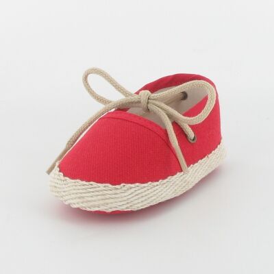 Baby espadrille slippers - red