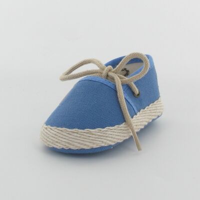 Espadrille baby slippers - blue