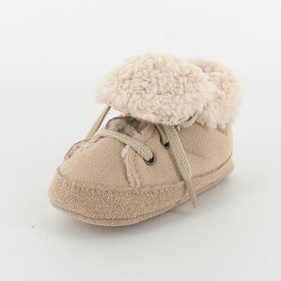 Baby's stuffed basket slippers - Beige
