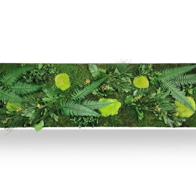 Grüne Eleganz Pflanzenmalerei 40x140
