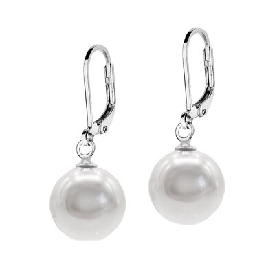 Earrings with pearl 10mm