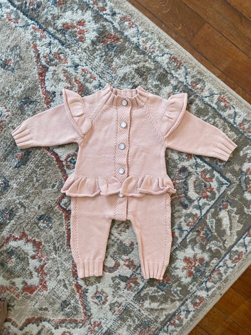 Callista Baby Romper - Pink - 100% Cotton