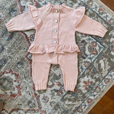 Callista Baby Romper - Pink - 100% Cotton