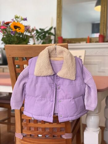 Veste d'hiver pour enfant Lulu - Jaune - 100 % coton 3
