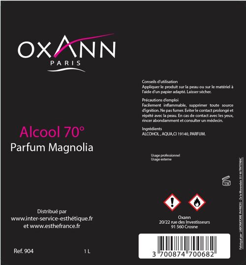 alcool 70°  magnolia