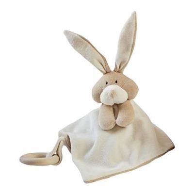 Organic soft toy and teething ring - Rabbit