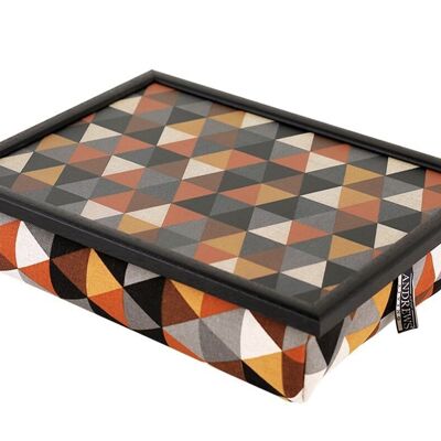 Andrews Living Lap Tray with Cushion Diamond Brown