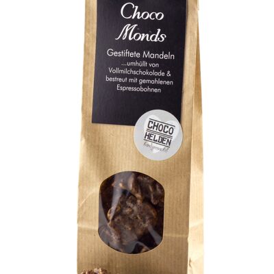 Choco Monds - Vollmilch mit Mandelsplittern & gem. Espressobohnen