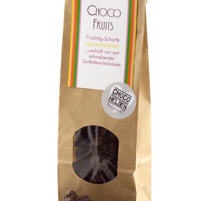 Choco Fruits - Zartbitter mit Ingwerstückchen