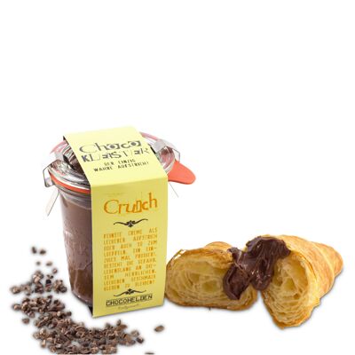 Schoko-Nougat Creme mit Kakaobohnensplittern