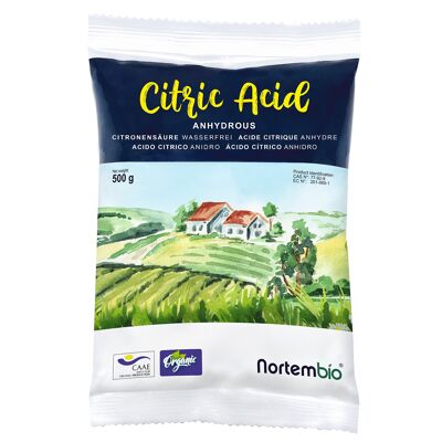 Ácido Cítrico. Limpiador Multiusos. Ecológico 500g