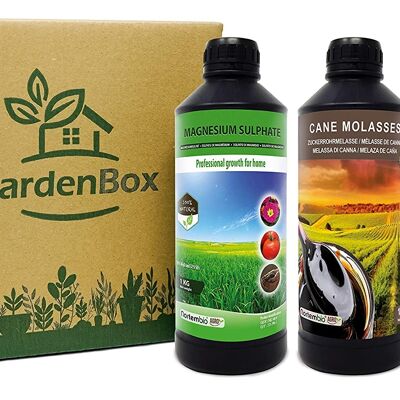 Nortembio Garden Box. Pack para Huerto Urbano. Reductor de pH Ecológico + Activador de Nutrientes + Estimulador del Crecimiento. Mejor Sabor y Aroma. Cultivos de Interior y Exterior.