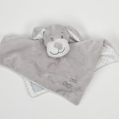 Stars baby blanket and cuddly toy | Grey