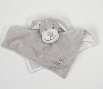 Plaid bébé Etoiles et son doudou | Gris 1