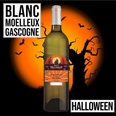 Vino regalo "Halloween" - IGP - Côtes de Gascogne Grand manseng bianco dolce 75cl