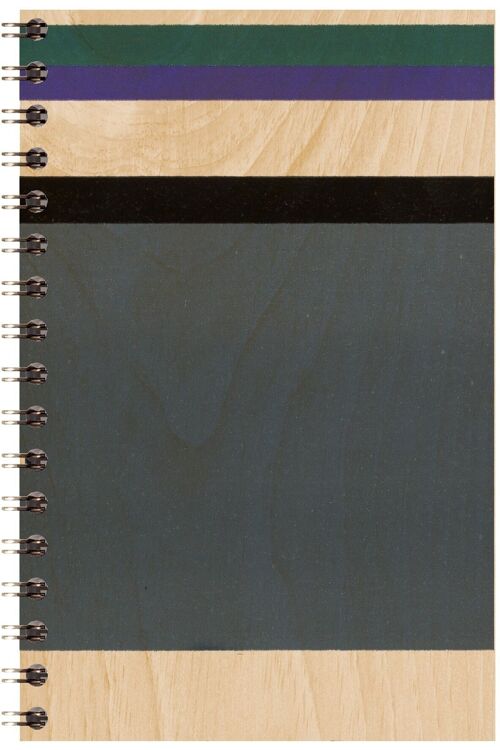 Carnet en bois - bnf colors dark