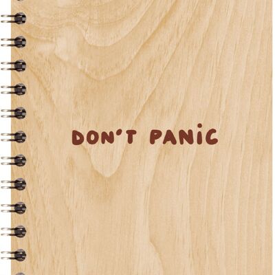 Carnet en bois - wood + don't