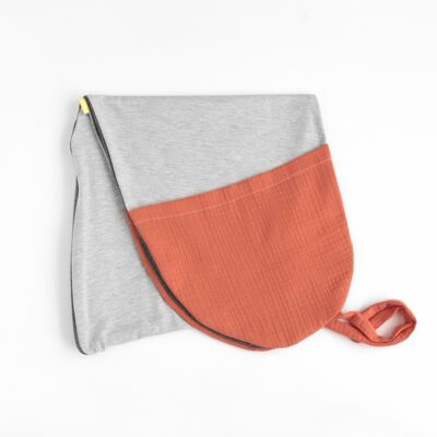 Funda para cojín de lactancia Soft terracota