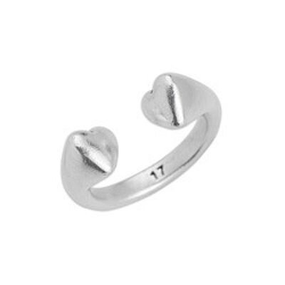 2 hearts ring