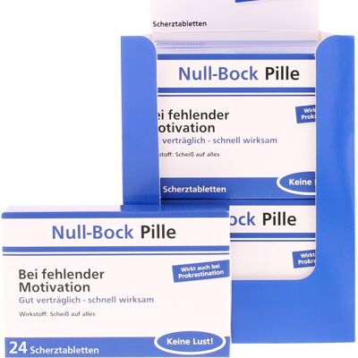 Scherztablette Null Bock Pille 22g