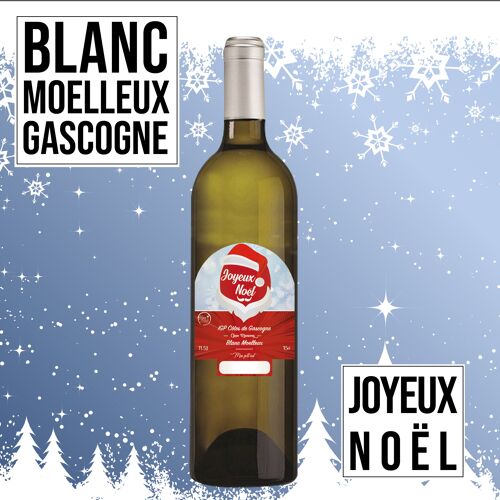 Vin cadeau "Noël"- IGP - Côtes de Gascogne Grand manseng blanc moelleux 75cl