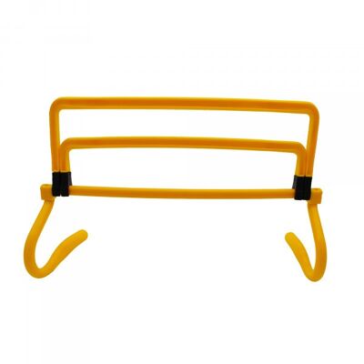 WANTALIS - Set of 5 adjustable jumping hurdles - Height 15, 22, 28, 36 cm Width 45 cm - Yellow