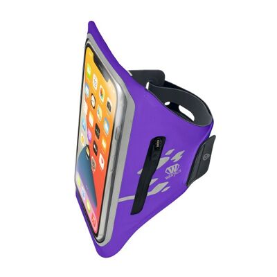 WANTALIS - Bracciale da corsa in lycra - Viola