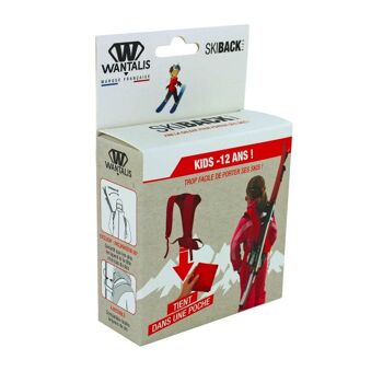 WANTALIS - Porte-skis Enfant - Rouge 4