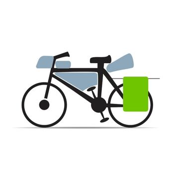 WANTALIS - Sacoche bagage vélo Universelle 25L - 32 cm x 48 cm x 16,5 cm - Noir et gris 4