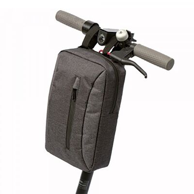 WANTALIS - Borsa universale da manubrio per scooter 7L - Impermeabile - 20,5 cm x 33 cm x 8 cm - Nero e grigio