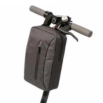 WANTALIS - Universal scooter handlebar bag 7L - Waterproof - 20.5 cm x 33 cm x 8 cm - Black and gray