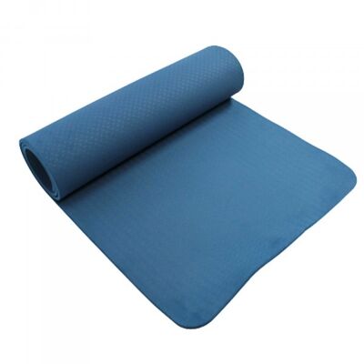 WANTALIS - Yogamatte 183 cm x 61 cm x 0,8 cm - Blau