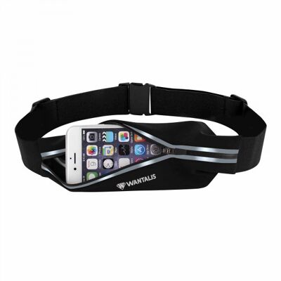 WANTALIS - Running belt 1 Pocket - Universal - Waterproof - Black