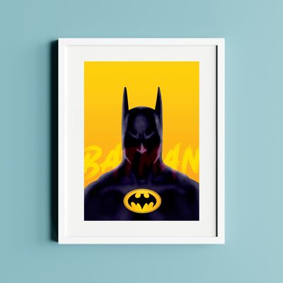 Affiche A3 film Batman illustration cinéma geek enfants 🎬