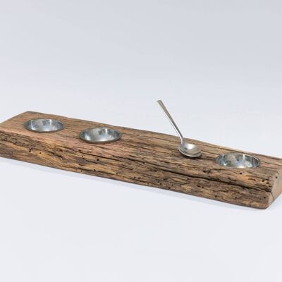 Cruets with stainless steel bowls