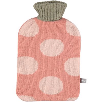 Hot Water Bottle Covers - big spot pink