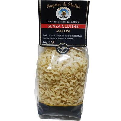 GLUTEN-FREE CORN AND RICE ANELLI Pasta, 400g. - Made in Italy