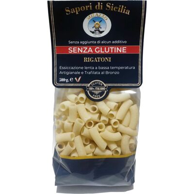 Pasta - RIGATONI GLUTEN-FREE CORN AND RICE – 500 gr. - 100% ITALIAN