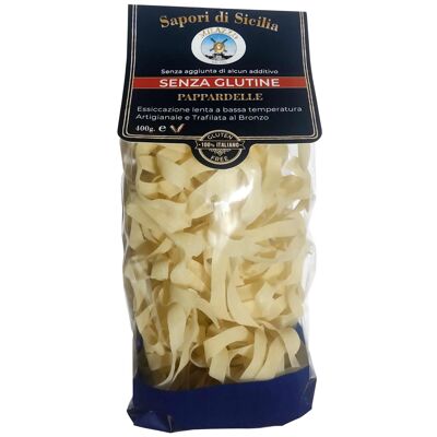 Pasta -PAPPARDELLE SENZA GLUTINE DI MAIS E RISO – 400 gr. - 100% ITALIANO