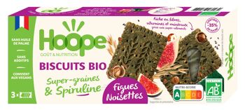 Biscuits BIO encas Figues Noisettes  -  160g