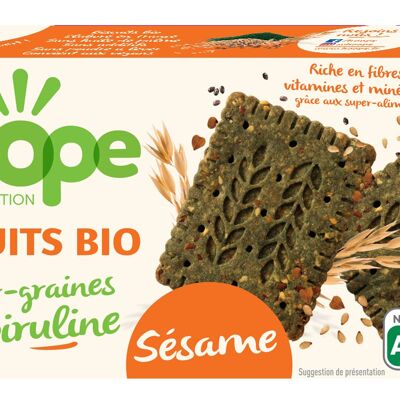 Organic sesame snack biscuits - 160g
