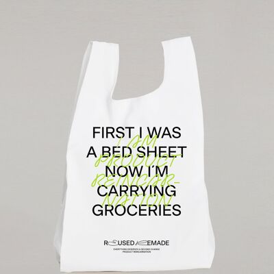 Carry Bag Food - J'étais d'abord une impression de drap de lit