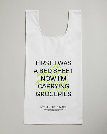 Carry Bag Food - J'étais d'abord une impression de drap de lit 5