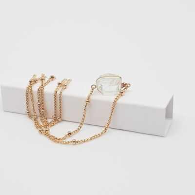 transparent simple heze necklace