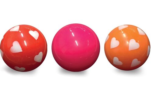 Magni - 3 balls in net; red, pink and orange