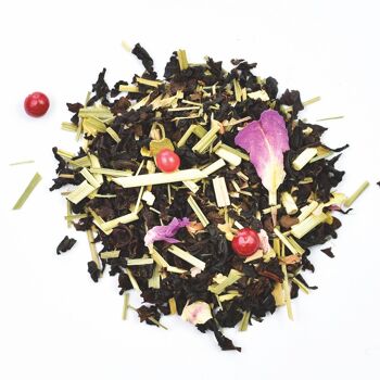 Thé noir ROUGE DÉSIR - Rose, litchi, cerise - Infusettes fraîcheur x 20 2