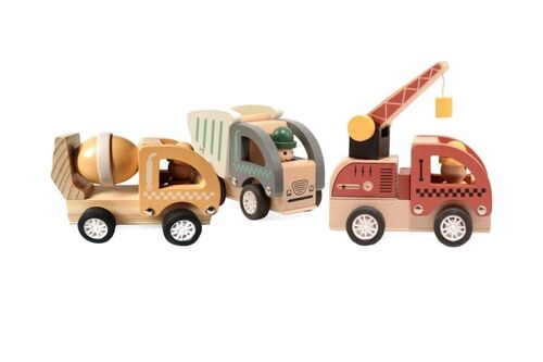Magni - Construction Cars in a display, pull-back