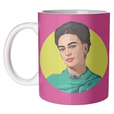 Mugs 'FRIDA PINK' by DOLLY WOLFE